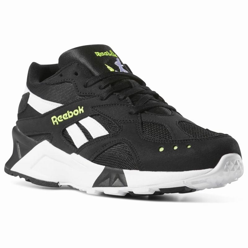 Tenisi Reebok Aztrek Barbati Negrii/Albi/Galbeni Romania SV9656AG